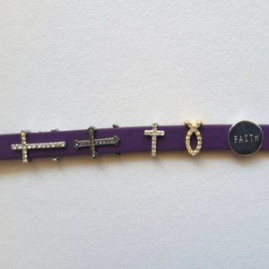 Keep Collective Lot 5 Charms -- Faith, Cross, Ichthys